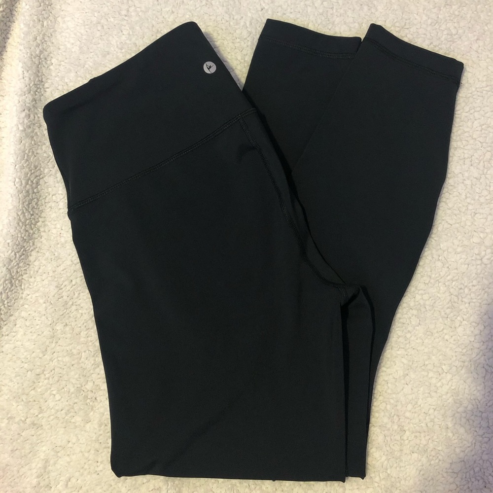 full length black workout leggings